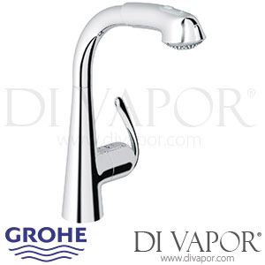 Grohe Zedra Single-Lever Sink Mixer - 2008 to 2016 - Tap Spare Parts 32553000 GEN1